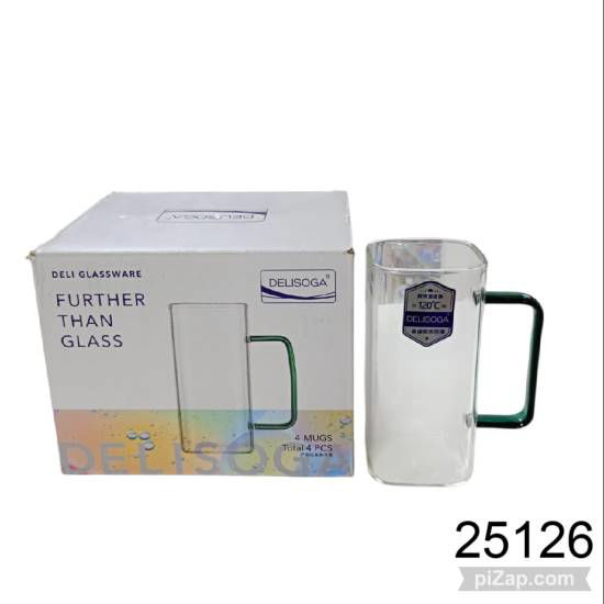 Imagen de VASO CAPUCHINO CUADRADO DE VIDRIO 3.26